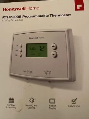 Honeywell Home RTH2300B White Digital Backlit Display Programmable Thermostat - Image 1 of 3
