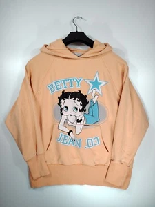 Retro Betty Boop Rose Damen Hoodie Orange #f1be9d Gr. XXL / A+ Zustand - Picture 1 of 10