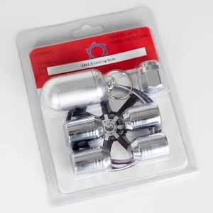 Set of locking Wheel Nuts 14x1.5 Tapered Fit | 2 Keys and case - Picture 1 of 1