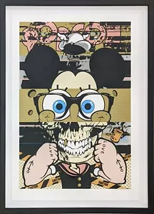 D*FACE "POP-EYE-CON (FIRST EDITION)" 2014 | RARE SIGNED SCREEN PRINT | FRAMED - Picture 1 of 4