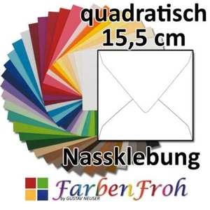 GUSTAV NEUSER FarbenFroh Briefumschläge Quadratisch - 155 x 155 mm - Nassklebung - Bild 1 von 36