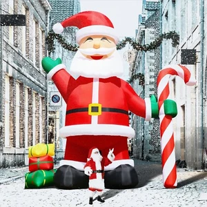 6M Giant Premium Christmas Inflatable Santa Claus with Blower For Xmas Decor - Picture 1 of 9