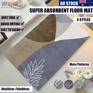 Super Absorbent Bath Mat Non-Slip Quick Drying Bathroom Rug door Floor Carpet E - Picture 1 of 34