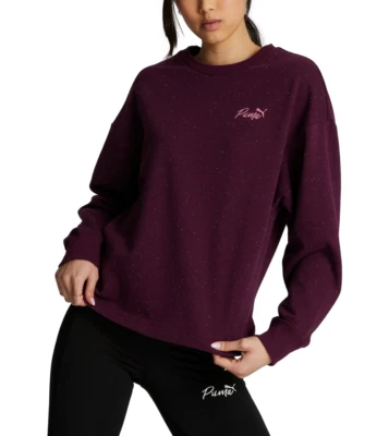 Top Puma Mujer Live in Algodón Terry Francés Cuello Redondo Jaspe Oscuro Talla XL Foto 1 de 2