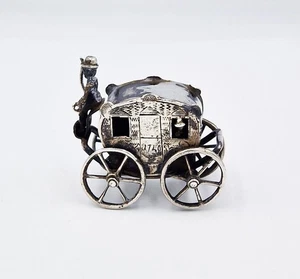 CARRUAJE DE CABALLOS DE JUGUETE HOLANDÉS DE PLATA MACIZA DEL SIGLO XVIII - Imagen 1 de 7
