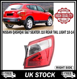 For Nissan Qashqai 5&7 Seater J10 Right Rear outer Tail Light Brake Lamp 10-14 - Picture 1 of 8