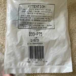 ILCO B99-PT5 For GM Master Transponder Key New In Bag Not An Aftermarket Item - Picture 1 of 4