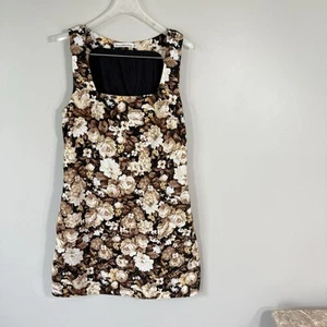Abercrombie & Fitch Minikleid geblümt Leinenmischung Größe XS Tall ärmellos - Bild 1 von 8