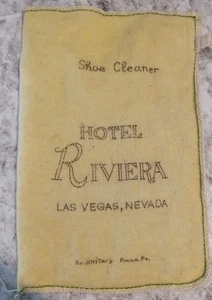 Vintage Hotel & Casino Riviera Las Vegas Original Schuhputzhandschuh Philadelphia - Bild 1 von 9