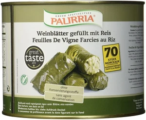 Palirria Hojas de Vino 12x 2,1kg Relleno de Arroz Tradicional Griego Dolmades - Imagen 1 de 7