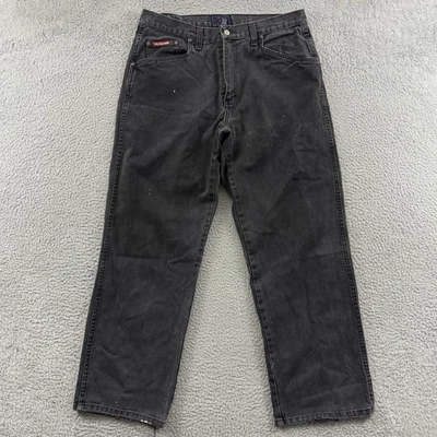 Vintage US Polo Assn Jeans Men’s 36x32 Black Baggy Loose Y2K Skate Grunge Denim - Image 1 of 4