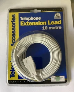 Benross Telephone 10 metre Extension Cable BT Compatible. - Zdjęcie 1 z 3