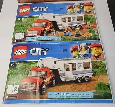 LEGO City 60182 Pick Up & Caravan 2 INSTRUCTION BOOKS MANIALS ONLY Booklet 1 & 2 - Image 1 of 4