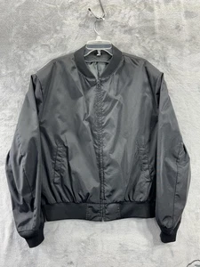 Blauer USA Made Black Bomber Full Vislon Zip Adult Jacket X-Large 48-50 Workwear - Picture 1 of 20