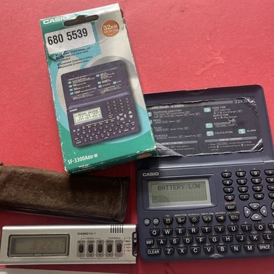 Vintage retro Casio PQ-7 Clock/Timer/Stopwatch w/light /Travel Case & Diary  - Image 1 of 4