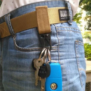 Nylon Key Hook Webbing Molle Buckle Outdoor Hanging Belt Carabiner Clip HOT - Picture 1 of 13