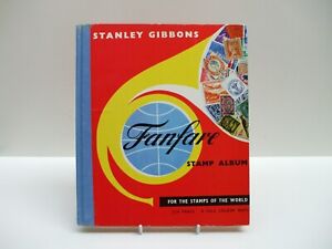 Stanley Gibbons Fanfare album, with stamps