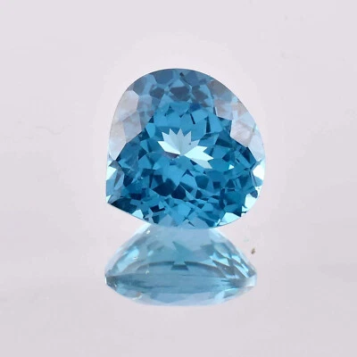 Piedras preciosas sueltas de turmalina azul natural AAA+ impecables 10 x 10 (certificadas GIT) Foto 1 de 4