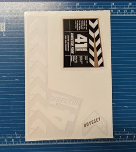 ODYSSEY BMX DIRECTOR FORK WHITE DECAL SET - Picture 1 of 1