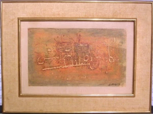 Original 1950s Abstract Expressionist Oil Painting Signed - Picture 1 of 6