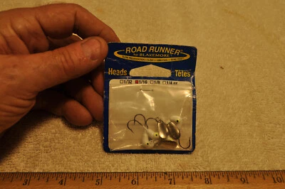 Cabezales de plantilla vintage Blakemore Road Runner 1/16 oz en tarjeta original ver fotos Foto 1 de 4