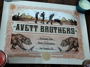 THE AVETT BROTHERS LOS ANGELES SHRINE AUDITORIUM 9-14-2014 ZEB LOVE - Picture 1 of 6