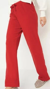 Old Navy Women's XXL 2XL Micro Performance Fleece Pajama Pants Cozy Red MR New - Picture 1 of 2