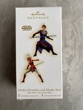 2009 STAR WARS HALLMARK KEEPSAKE ORNAMENT ANAKIN SKYWALKER & AHSOKA TANO. NEW