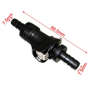 Fuel Gas Line Quick Connect Disconnect 5/16" For Motorcycle ATV Single Shut Off - Bild 1 von 8