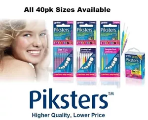 Piksters Interdental Brushes 40 pack. All Colours and Sizes. Top Seller! - Picture 1 of 13