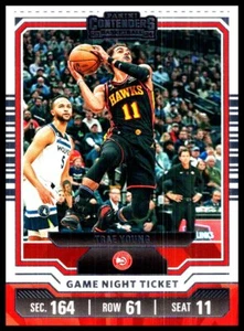 2023-24 Contenders #14 Trae Young Game night Ticker - Picture 1 of 2