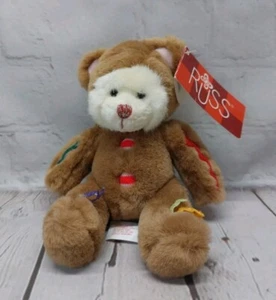 Russ Berrie Baby Cookie Miniature Gingerbread Man Bear 5" RETIRED - Picture 1 of 8