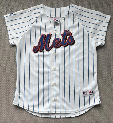 Majestic New York Mets Pinstripe MLB Baseball Jersey Mens Small - Image 1 of 4