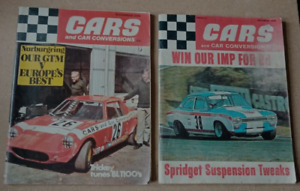 2 X CARS AND CAR CONVERSIONS MAGAZINES OCT 1969 & NOV 1970 VINTAGE CAR MAGAZINES