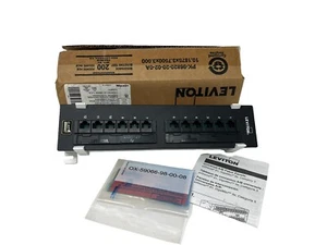Leviton 69586-U89 Leviton Cat 6 Flat Universal Patch Panel, 12-Port Patch Block - Picture 1 of 9