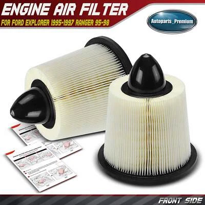 2x Filtro de aire del motor para Ford Explorer 1995-1997 Ranger 1995-1998 Escort 97-03 Foto 1 de 4