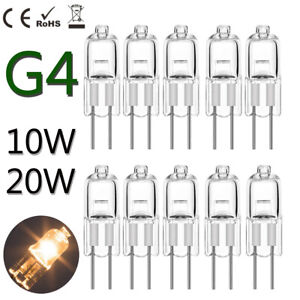 G4 10X 20X Halogen Bulbs Capsule Lamps Light Lamp 10W 20W Watt 12V Volt 2 Pin UK
