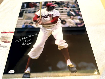 FRANK HOWARD Stat. Signed Senators (16x20) Photo -JSA Authenticated - Image 1 of 2