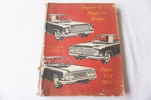 1962 Ford Zephyr Zodiac Parts List Book - Picture 1 of 9
