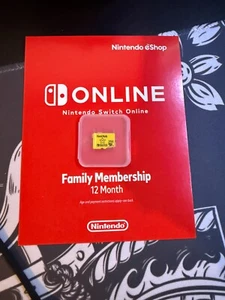 12 Month Family Membership Nintendo Switch Online Eshop + NEW 256gb Micro SD - Picture 1 of 1
