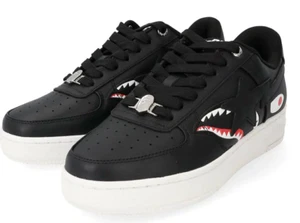 A BATHING APE BAPE STA SHARK 1K80-191-307 Black and White NEW with Box in JP!!! - Picture 1 of 15