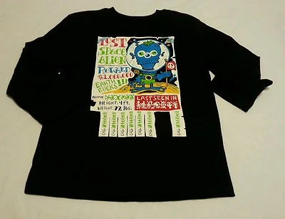 Toddler Boys Tee Shirts Sz 5T Black Lost Space Alien  - Image 1 of 2