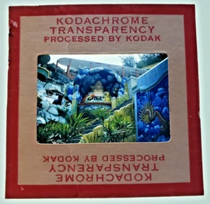 Kodachrome SLIDE | *1950s* Hong Kong TIGER BALM GARDEN Exhibit - RED BORDER - Picture 1 of 2
