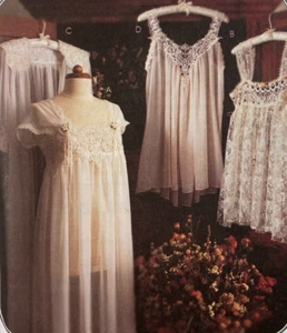 McCalls 2059 Misses Lingerie Lace Baby Doll Silk Robe Pattern Size 12 14 Uncut - Picture 1 of 4