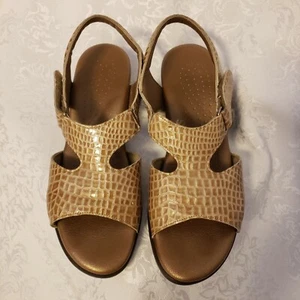 SAS Tripad Comfort Suntimer Womens 6.5 Tan Brown Leather Block Heel Sandals - Picture 1 of 8
