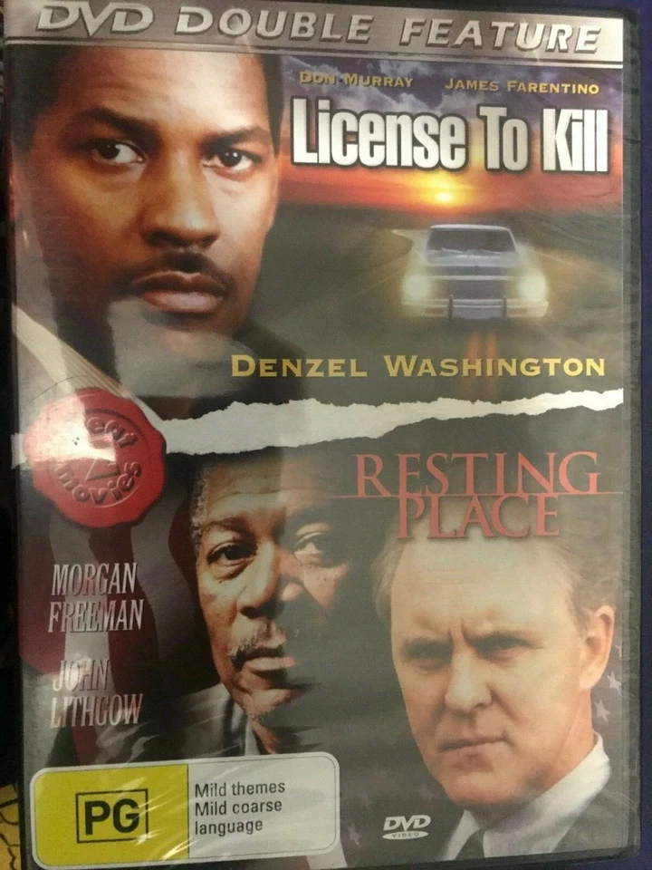 LICENSE TO KILL & RESTING PLACE DVD DOUBLE FEATURE 2 GREAT MOVIES - Image 1 of 1