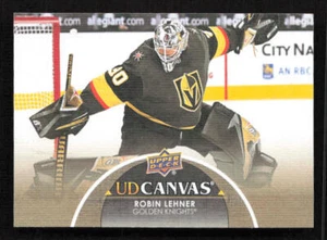 2021-22 Upper Deck #C81 Robin Lehner UD Canvas Vegas Golden Knights - Picture 1 of 2