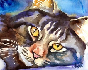 High Resolution Print of Original Fine Art Watercolor by Ron Krajewski - Picture 1 of 4