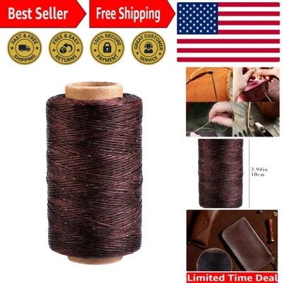 Cuerda encerada plana de 0,8 mm - 284 yardas de rosca de alta resistencia para encuadernación y reparación Foto 1 de 4