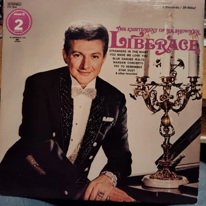 LIBERACE THE EXCITEMENT OF MR SHOWMAN Pickwick Records PTP-2018 33 RPM 2 LPs - Picture 1 of 2